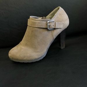 Brown ankle booties